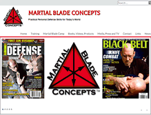 Tablet Screenshot of martialbladeconcepts.com